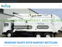 Tablet Screenshot of harvestrecycling.ca